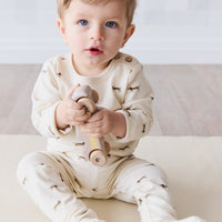 Organic Cotton Fernley Bodysuit - Cosy Basil Cloud Childrens Bodysuit from Jamie Kay USA