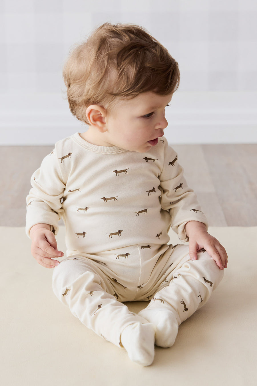 Organic Cotton Fernley Bodysuit - Cosy Basil Cloud Childrens Bodysuit from Jamie Kay USA