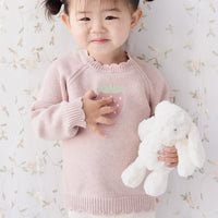 Audrey Knitted Jumper - Strawberry Childrens Jumper from Jamie Kay USA