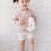 Audrey Knitted Jumper - Strawberry Childrens Jumper from Jamie Kay USA