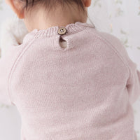 Audrey Knitted Jumper - Strawberry Childrens Jumper from Jamie Kay USA