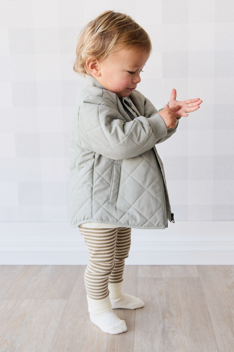 Harley Bomber Jacket - Sage Childrens Jacket from Jamie Kay USA