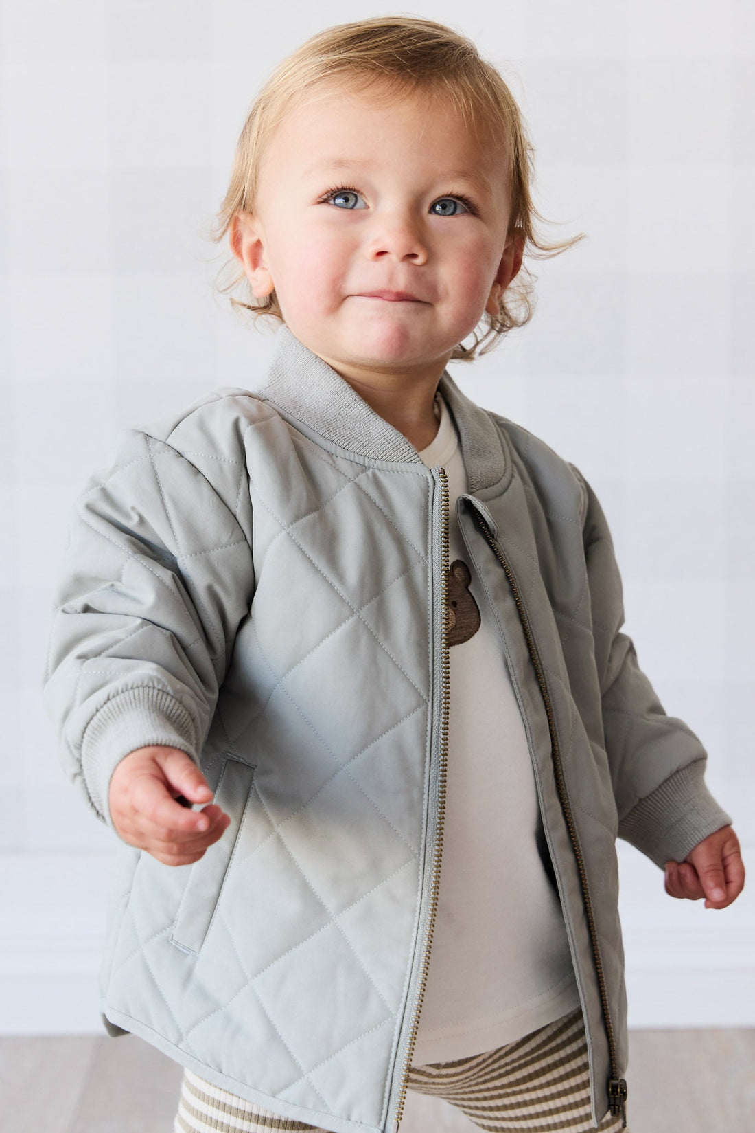 Harley Bomber Jacket - Sage Childrens Jacket from Jamie Kay USA