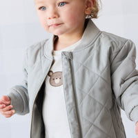 Harley Bomber Jacket - Sage Childrens Jacket from Jamie Kay USA