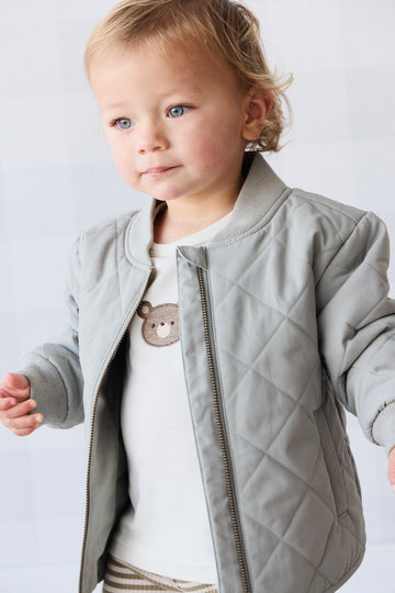 Harley Bomber Jacket - Sage Childrens Jacket from Jamie Kay USA