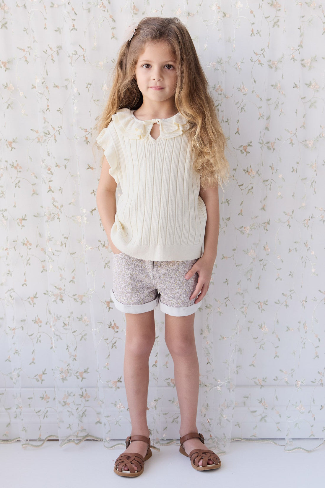 Lilah Top - Parchment Childrens Top from Jamie Kay USA