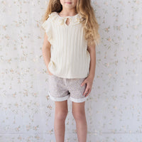 Lilah Top - Parchment Childrens Top from Jamie Kay USA