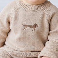 Ethan Jumper - Fawn Basil Childrens Jumper from Jamie Kay USA