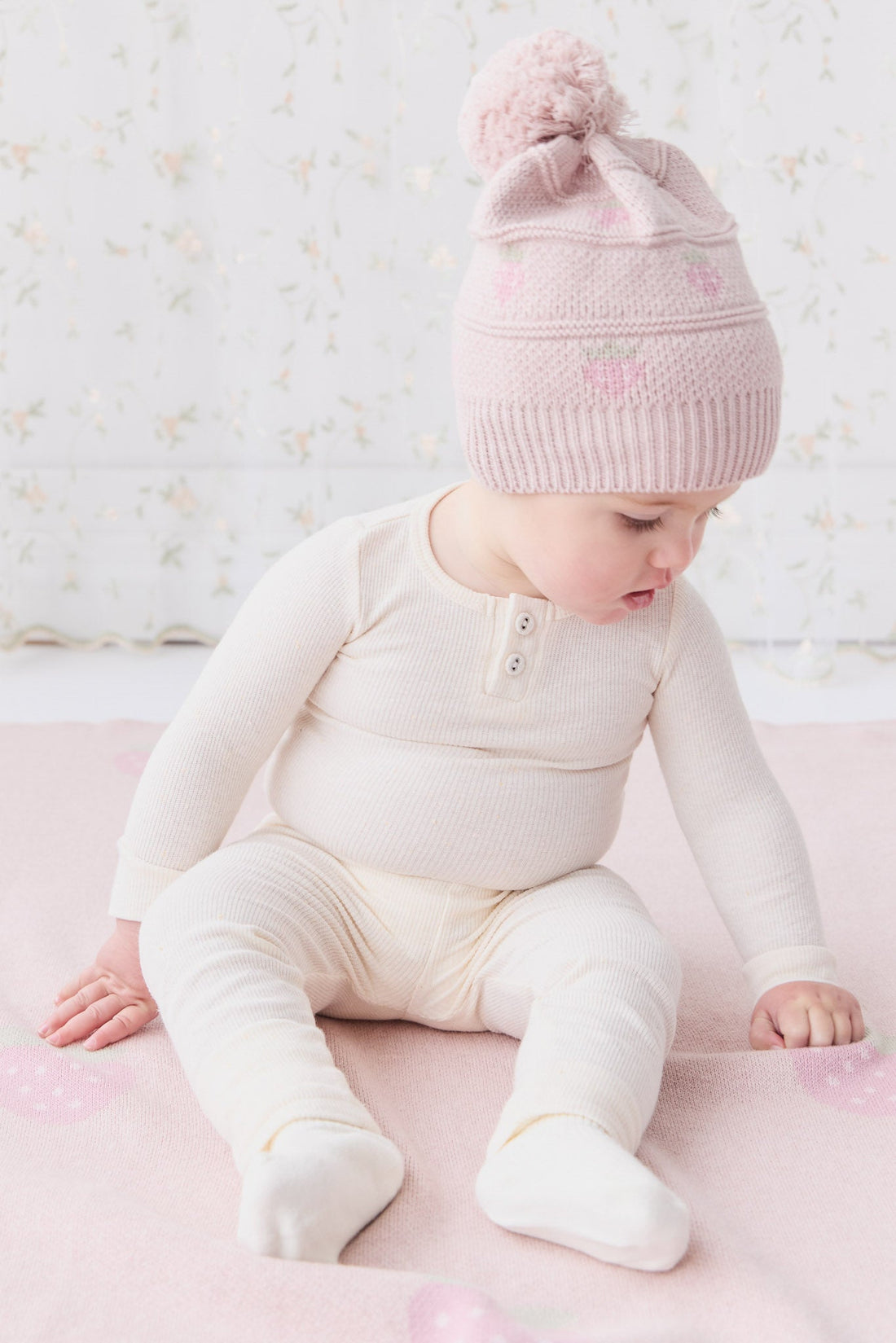 Organic Cotton Fine Rib Legging - Lily Fleck Childrens Legging from Jamie Kay USA