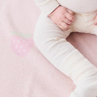 Organic Cotton Fine Rib Legging - Lily Fleck Childrens Legging from Jamie Kay USA