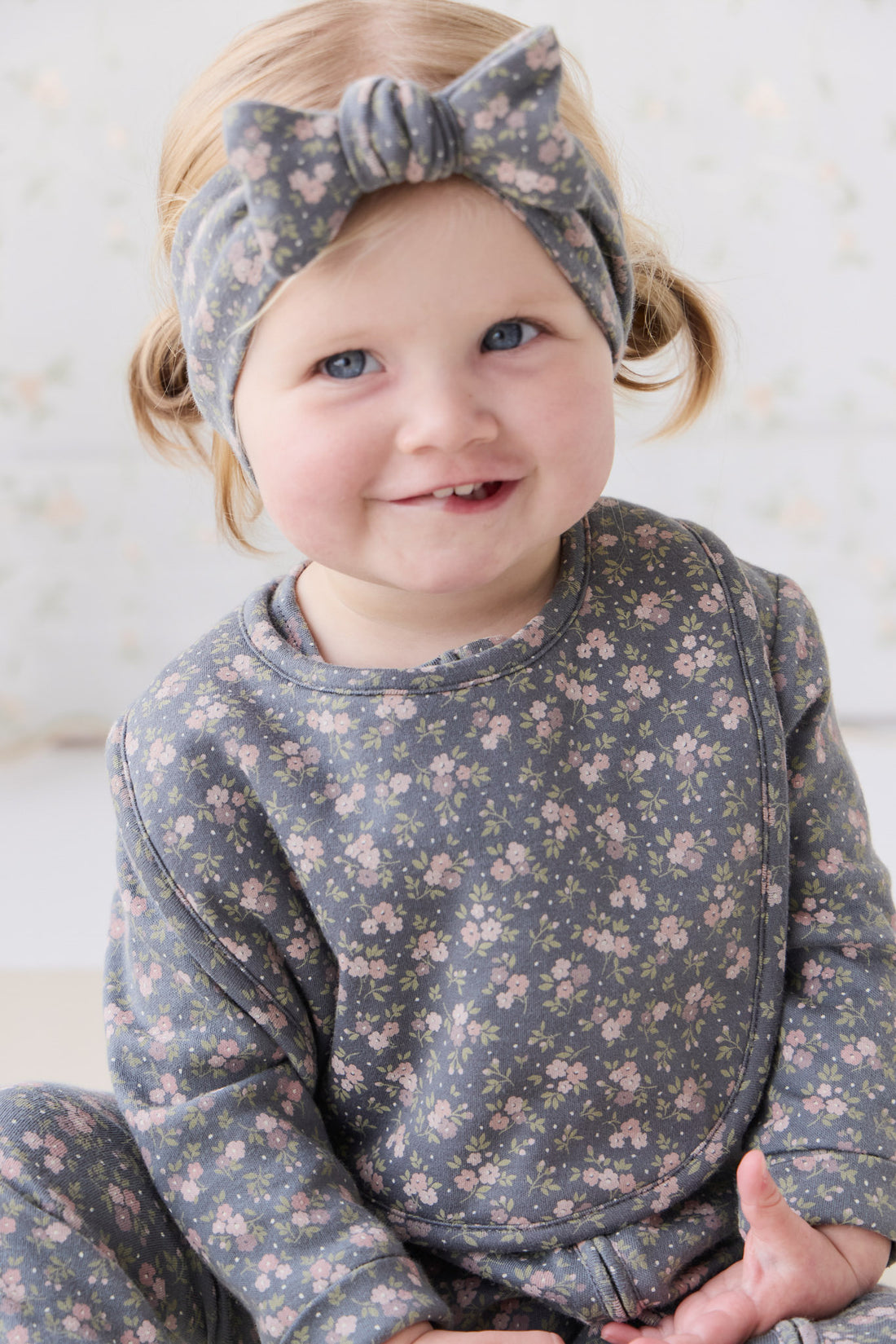 Organic Cotton Frankie Onepiece - Rosalie Floral Lava Childrens Onepiece from Jamie Kay USA