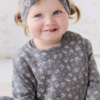 Organic Cotton Frankie Onepiece - Rosalie Floral Lava Childrens Onepiece from Jamie Kay USA