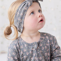 Organic Cotton Frankie Onepiece - Rosalie Floral Lava Childrens Onepiece from Jamie Kay USA