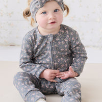 Organic Cotton Frankie Onepiece - Rosalie Floral Lava Childrens Onepiece from Jamie Kay USA