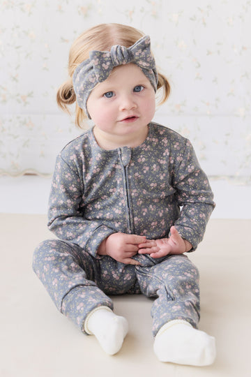 Organic Cotton Frankie Onepiece - Rosalie Floral Lava Childrens Onepiece from Jamie Kay USA