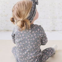 Organic Cotton Frankie Onepiece - Rosalie Floral Lava Childrens Onepiece from Jamie Kay USA