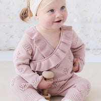 Lilah Onepiece - Ballet Pink Marle Childrens Onepiece from Jamie Kay USA