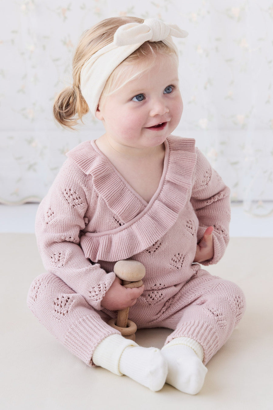 Lilah Onepiece - Ballet Pink Marle Childrens Onepiece from Jamie Kay USA