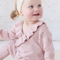 Lilah Onepiece - Ballet Pink Marle Childrens Onepiece from Jamie Kay USA