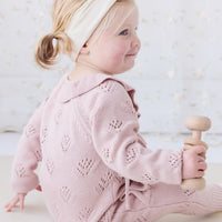 Lilah Onepiece - Ballet Pink Marle Childrens Onepiece from Jamie Kay USA