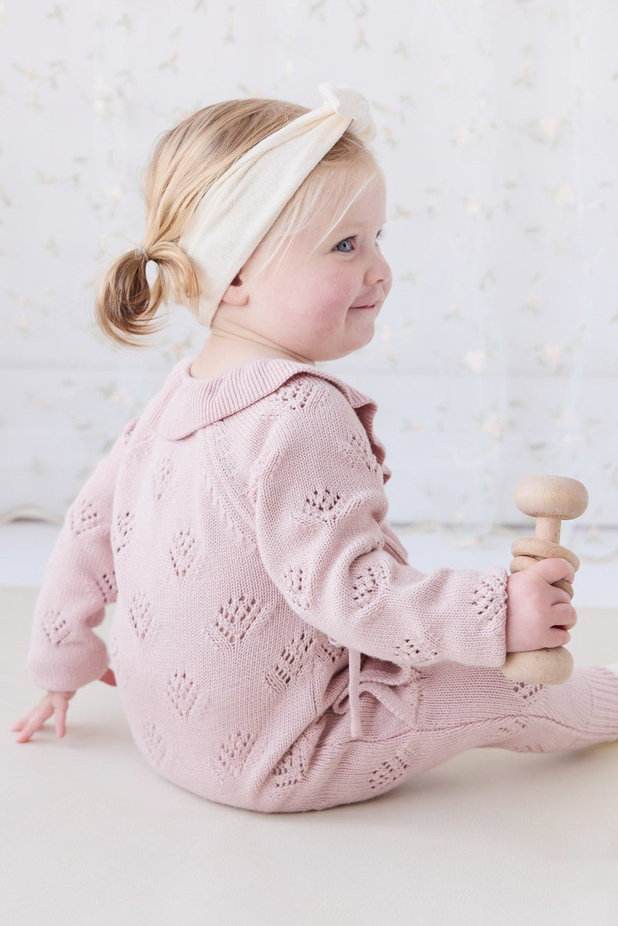 Lilah Onepiece - Ballet Pink Marle Childrens Onepiece from Jamie Kay USA