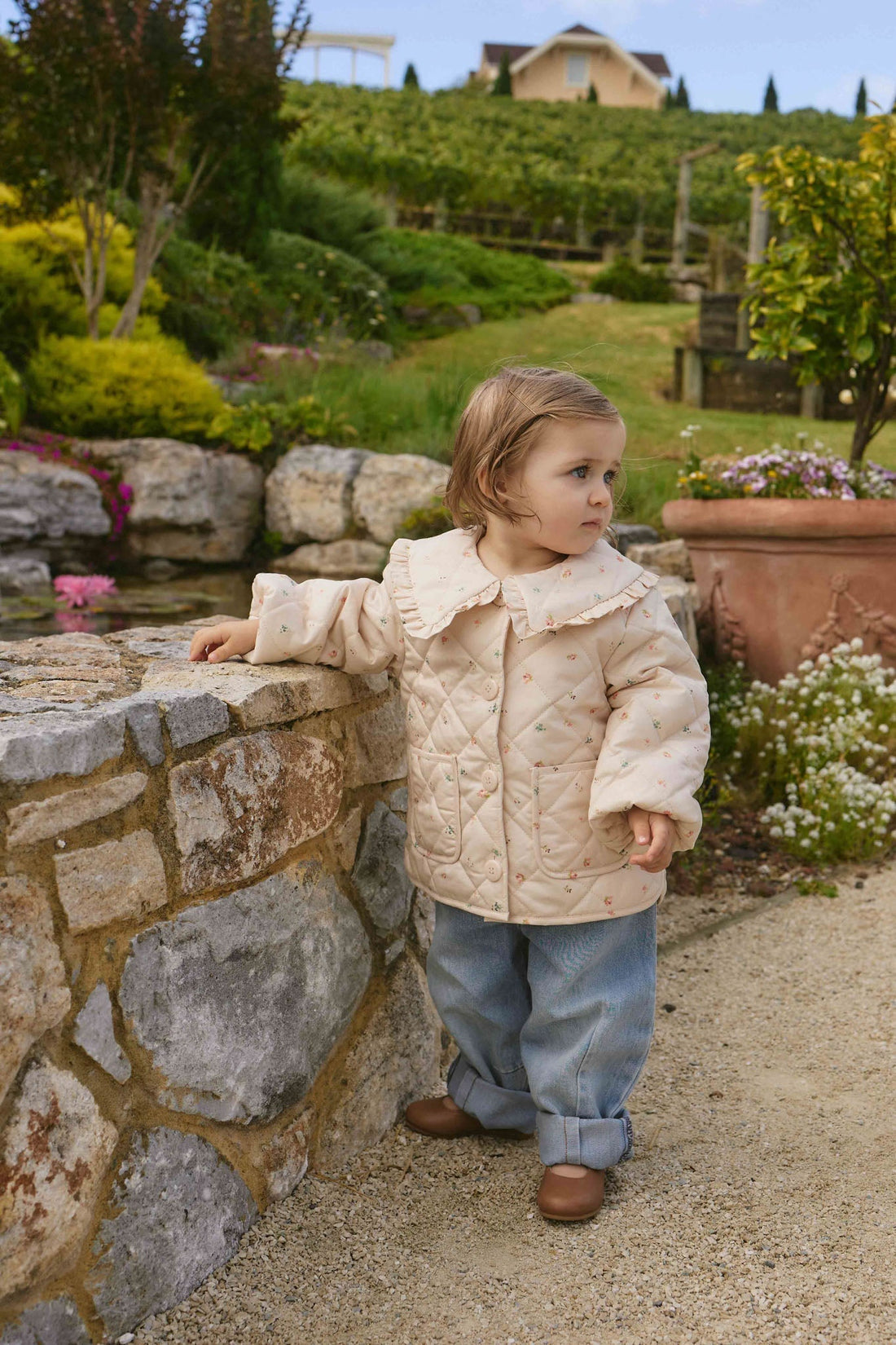 Sierra Pant - Antique Blue Childrens Pant from Jamie Kay USA