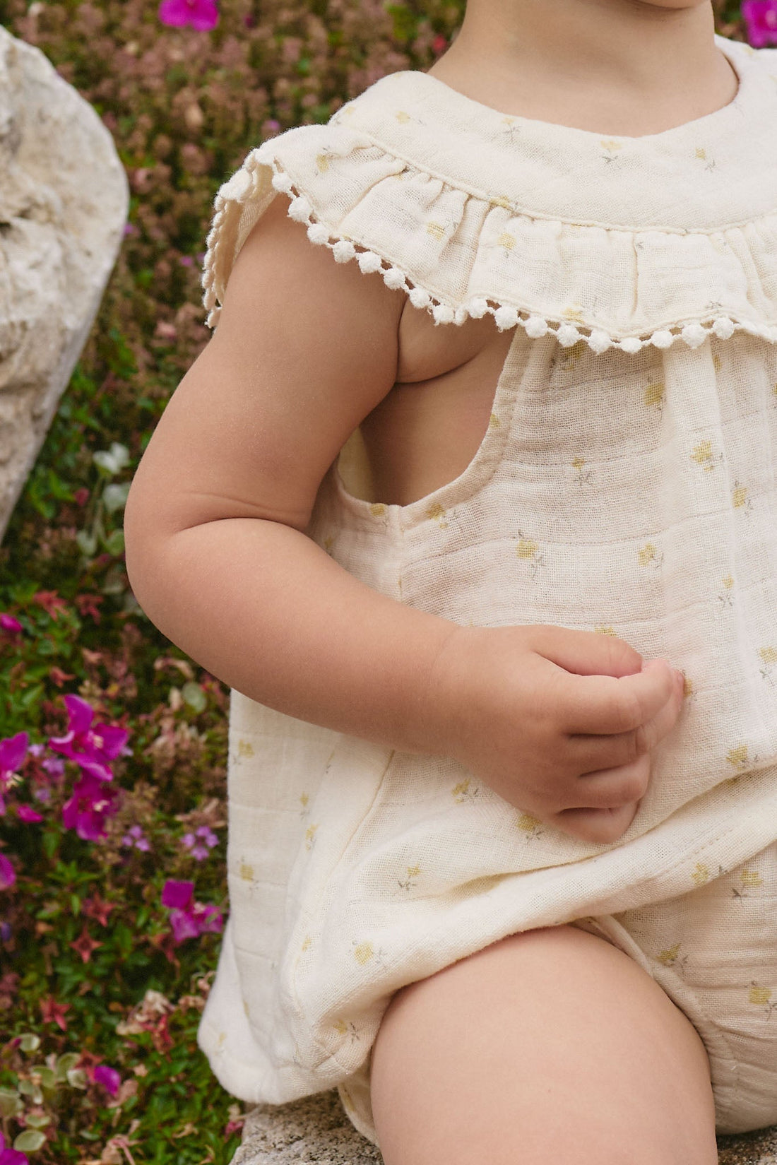 Organic Cotton Muslin Annalise Top - Vintage Ditsy Childrens Top from Jamie Kay USA