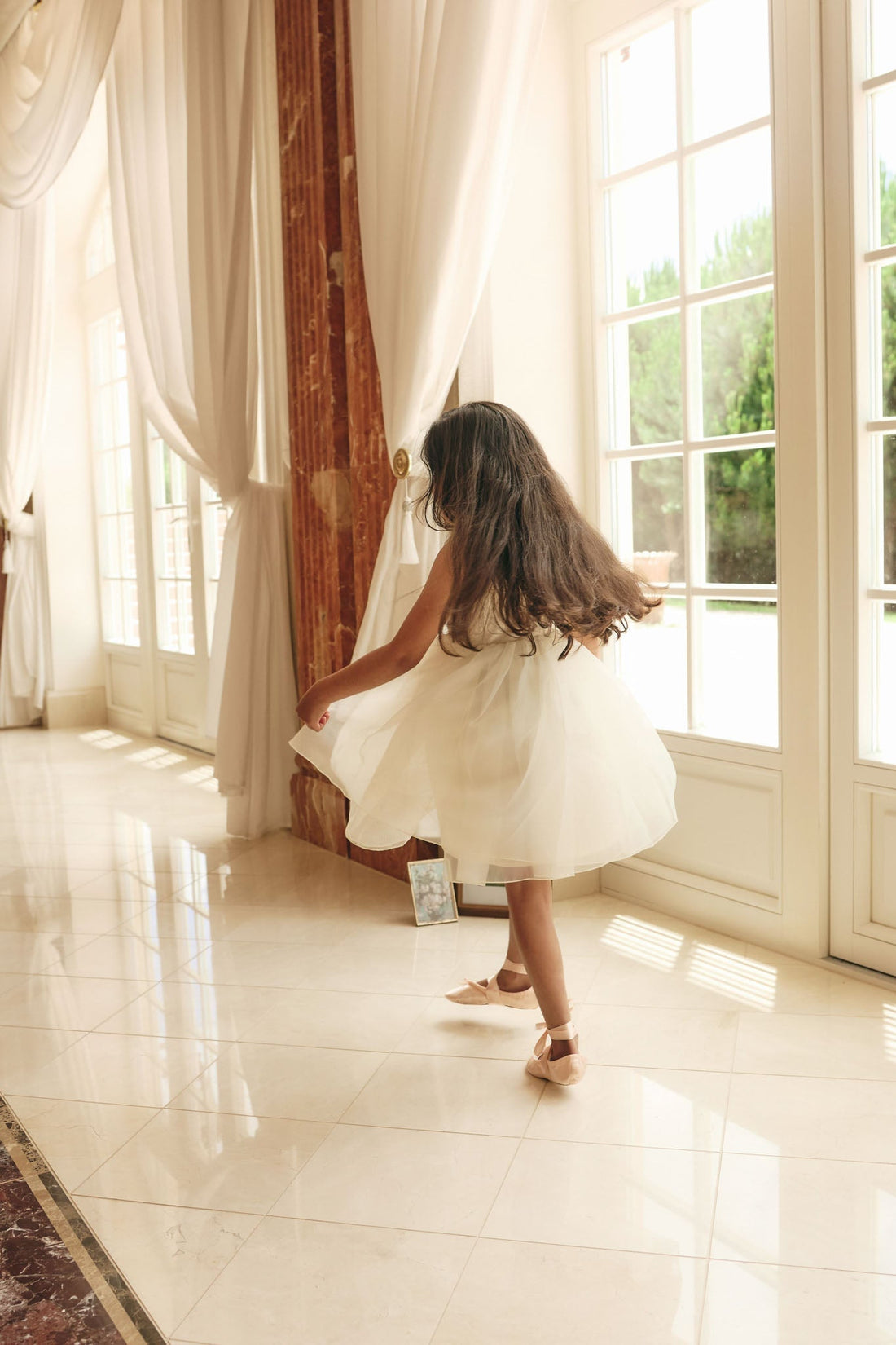 Adalyn Dress - Parchment Childrens Dress from Jamie Kay USA