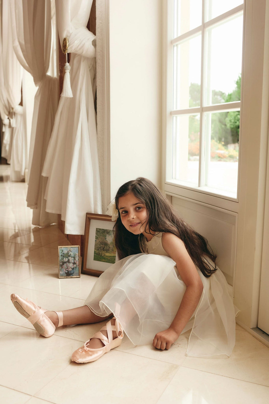 Adalyn Dress - Parchment Childrens Dress from Jamie Kay USA