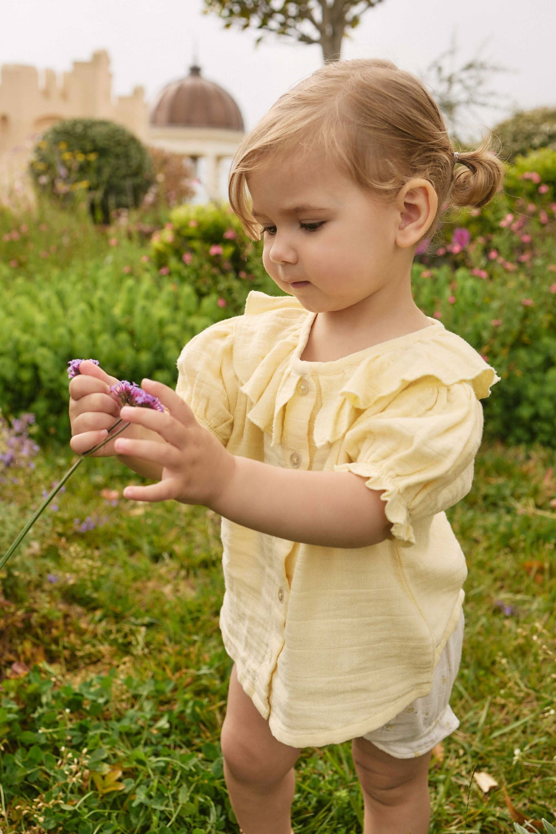 Organic Cotton Muslin Alora Top - Sunshine Childrens Top from Jamie Kay USA