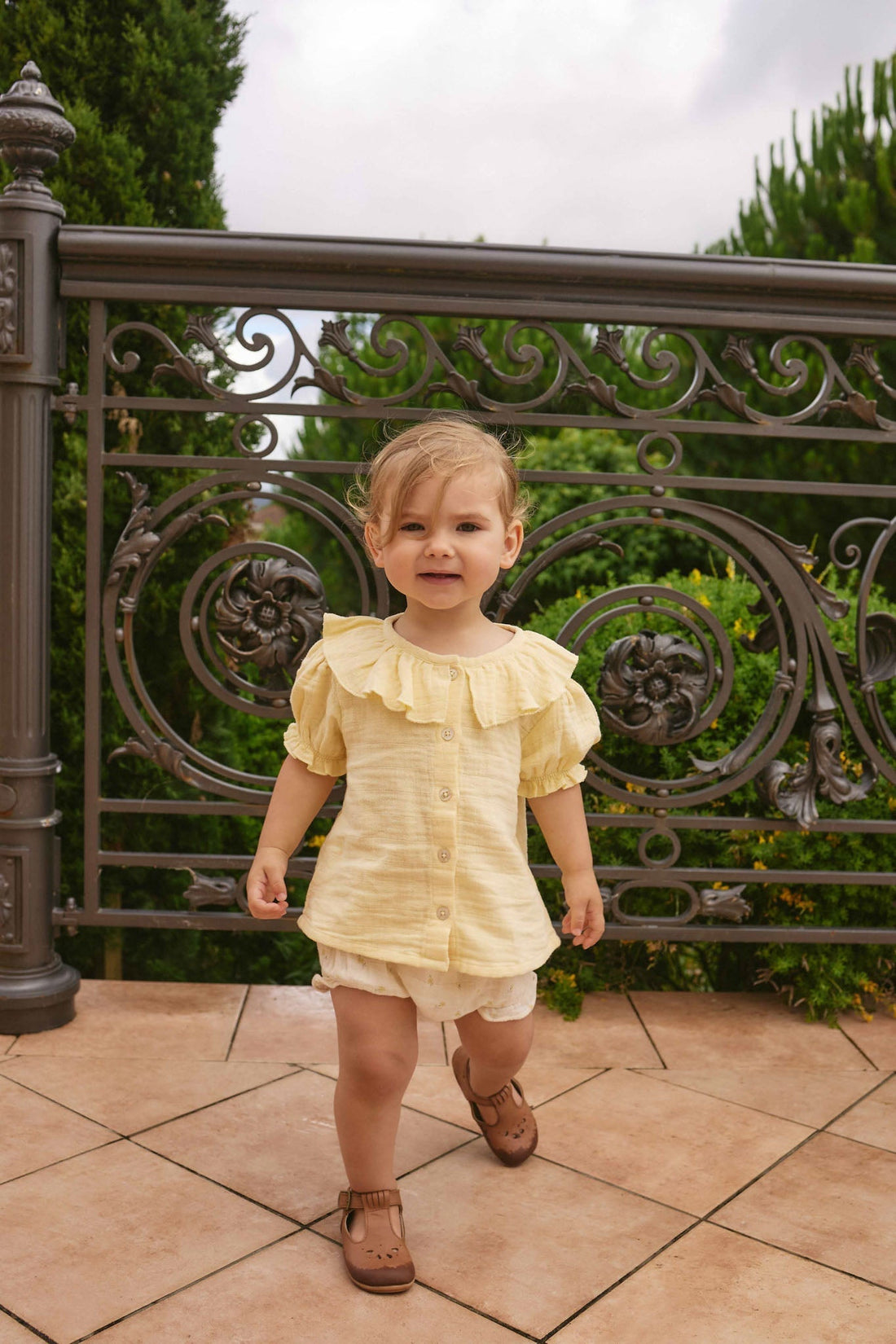 Organic Cotton Muslin Alora Top - Sunshine Childrens Top from Jamie Kay USA