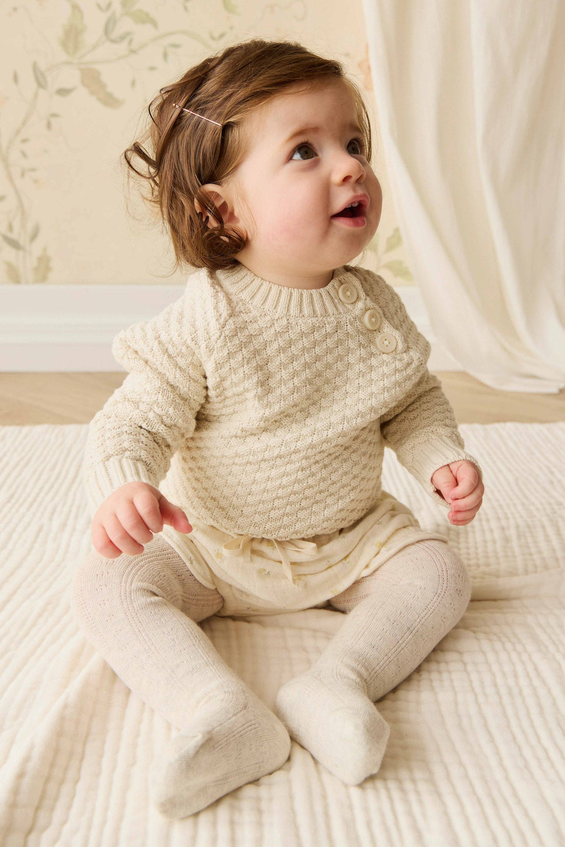 Emelia Jumper - Vanilla Childrens Jumper from Jamie Kay USA
