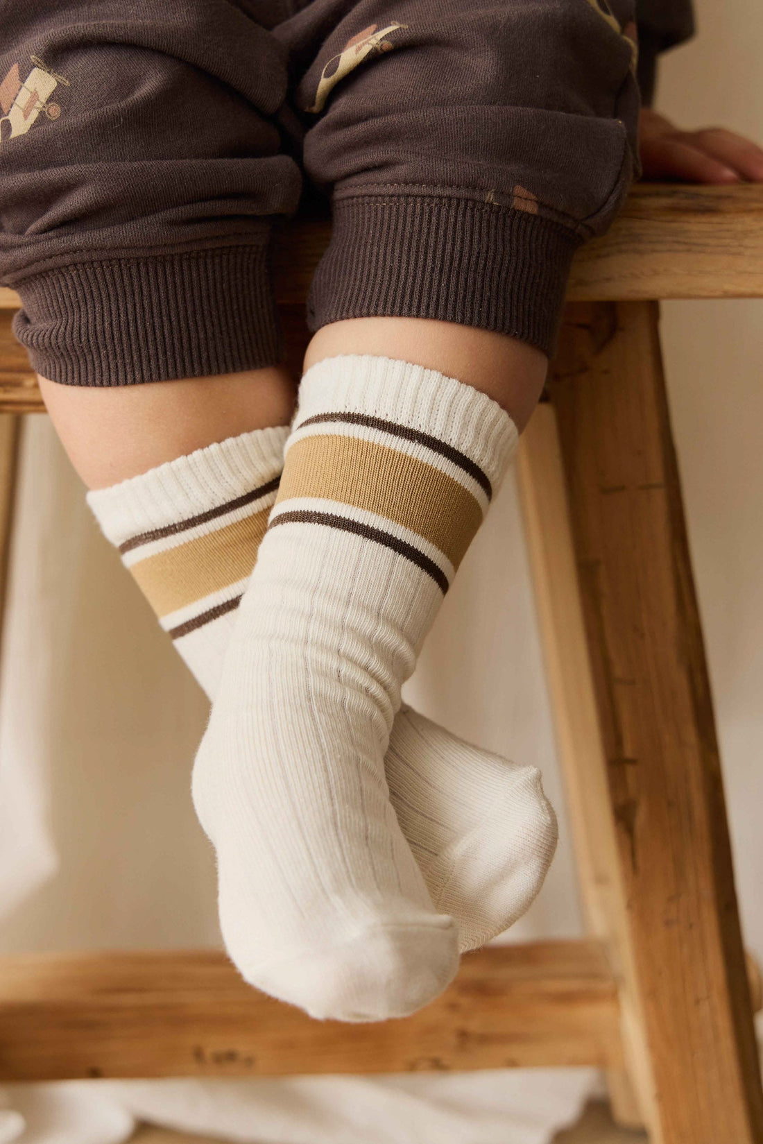 Sporty Sock - Cloud/Balm Childrens Sock from Jamie Kay USA