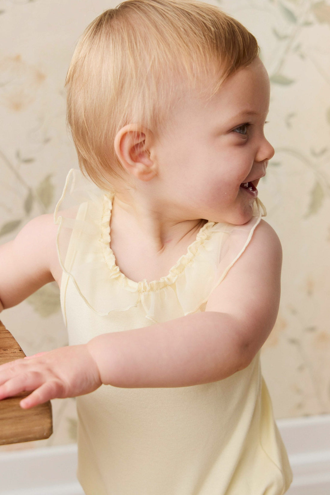 Adalyn Playsuit - Lemon Childrens Playsuit from Jamie Kay USA