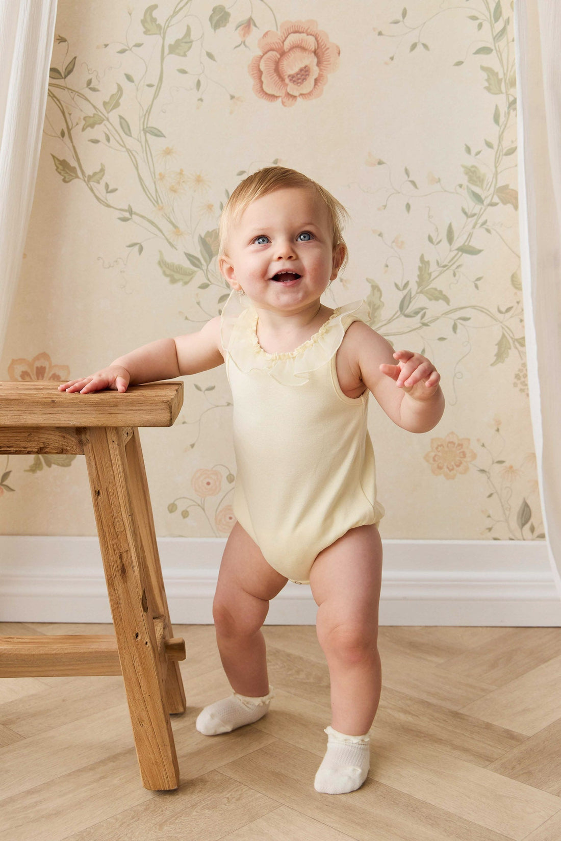 Adalyn Playsuit - Lemon Childrens Playsuit from Jamie Kay USA