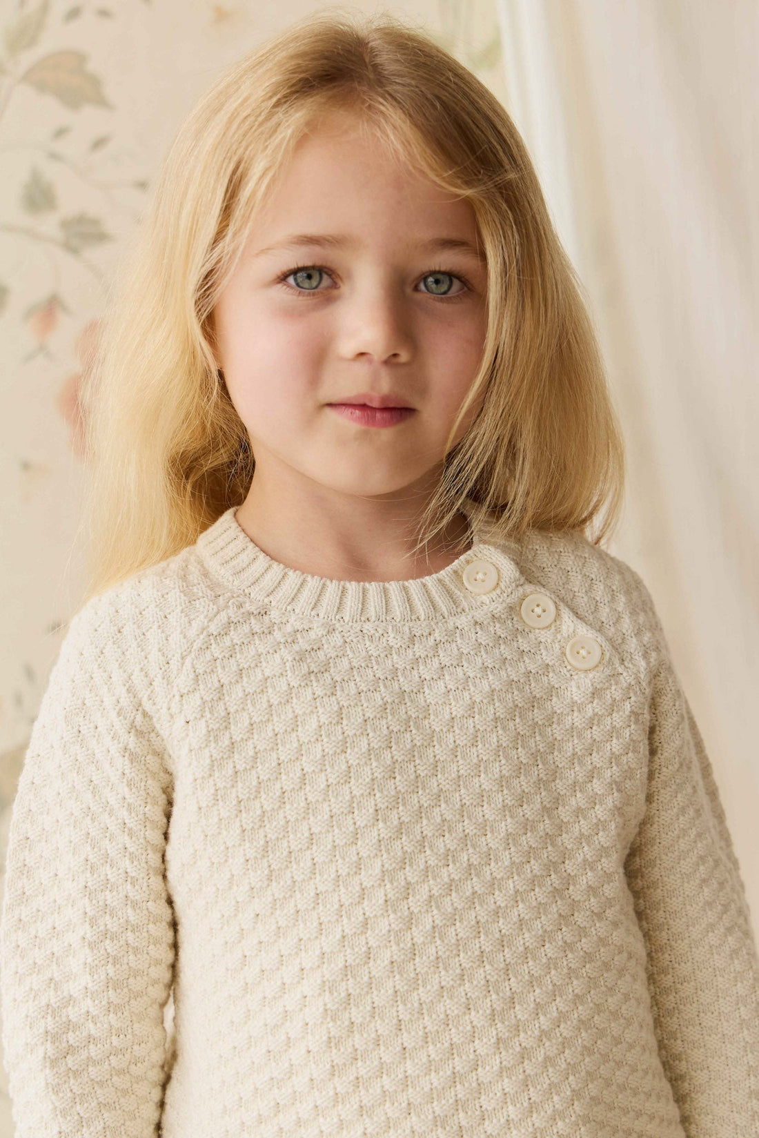 Emelia Jumper - Vanilla Childrens Jumper from Jamie Kay USA