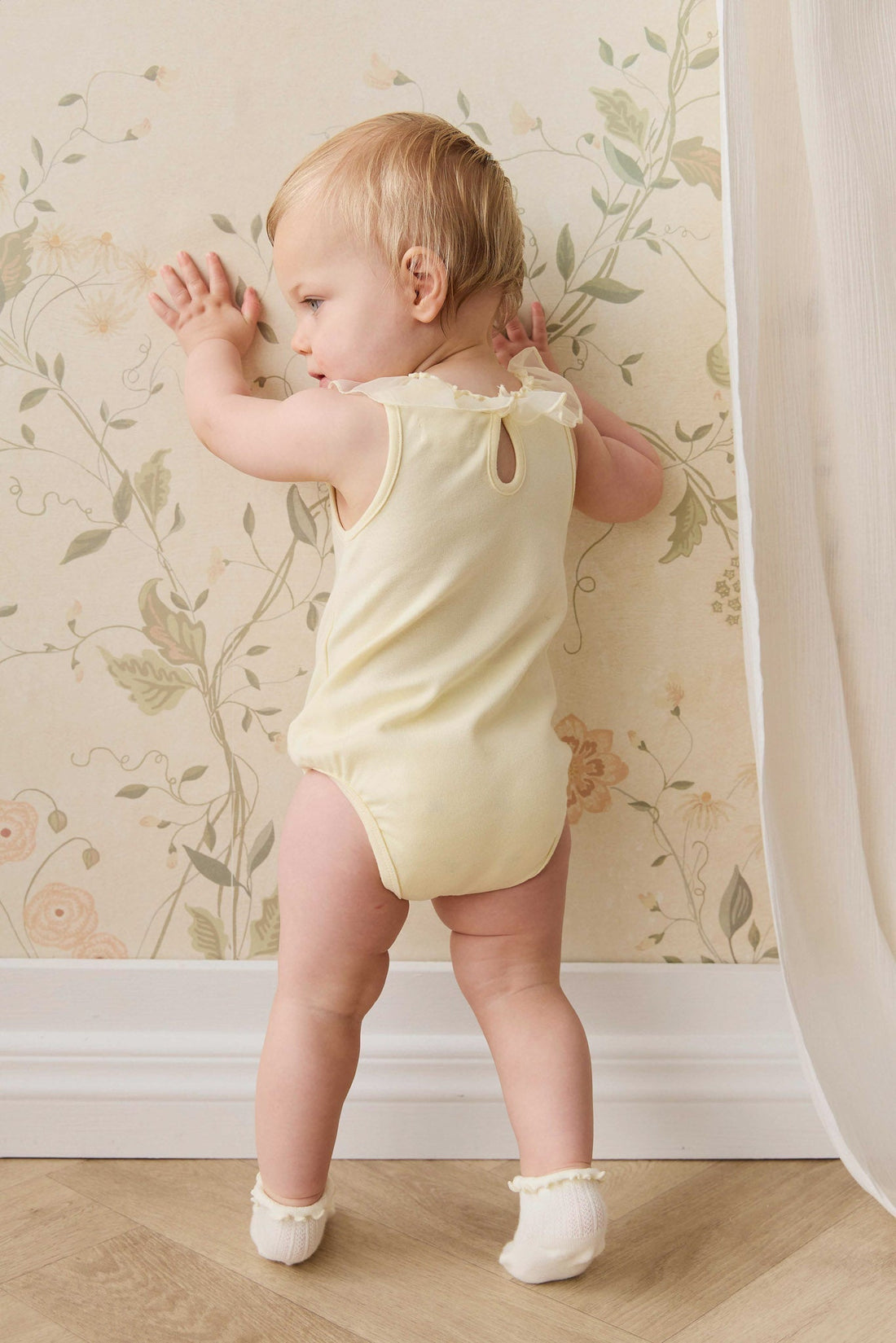 Adalyn Playsuit - Lemon Childrens Playsuit from Jamie Kay USA