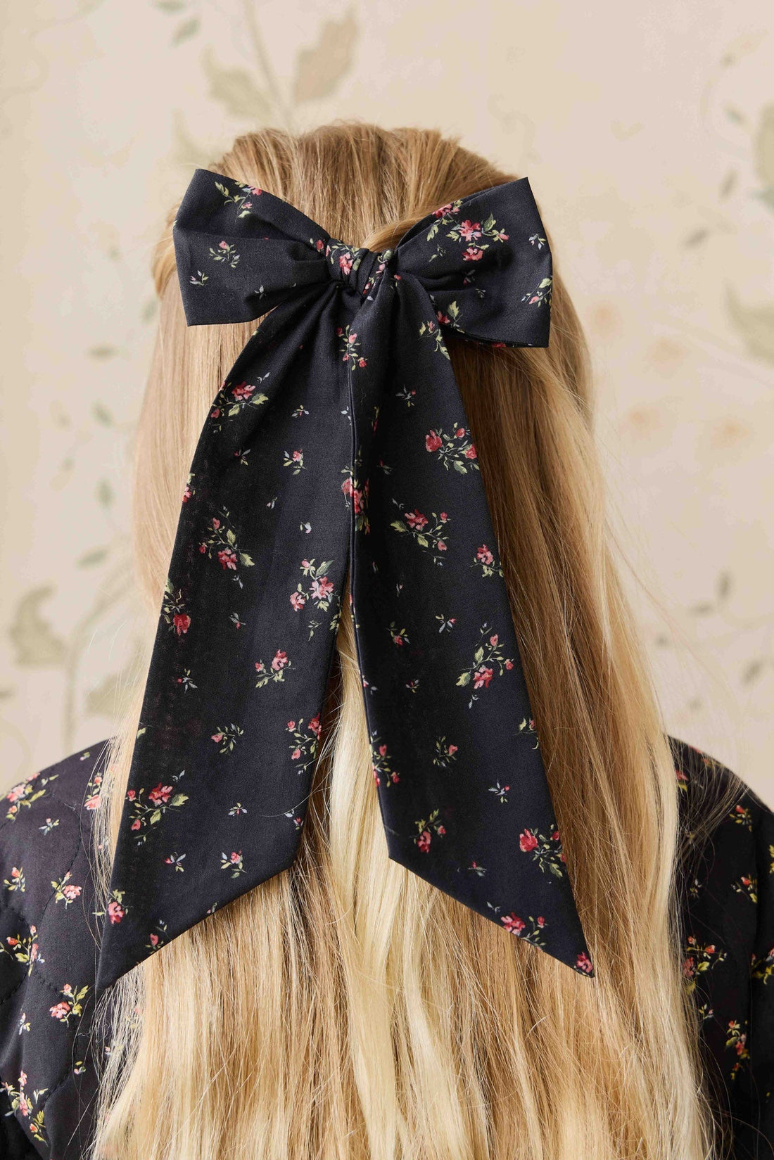 Organic Cotton Alora Bow - Bianca Noir Childrens Bow from Jamie Kay USA