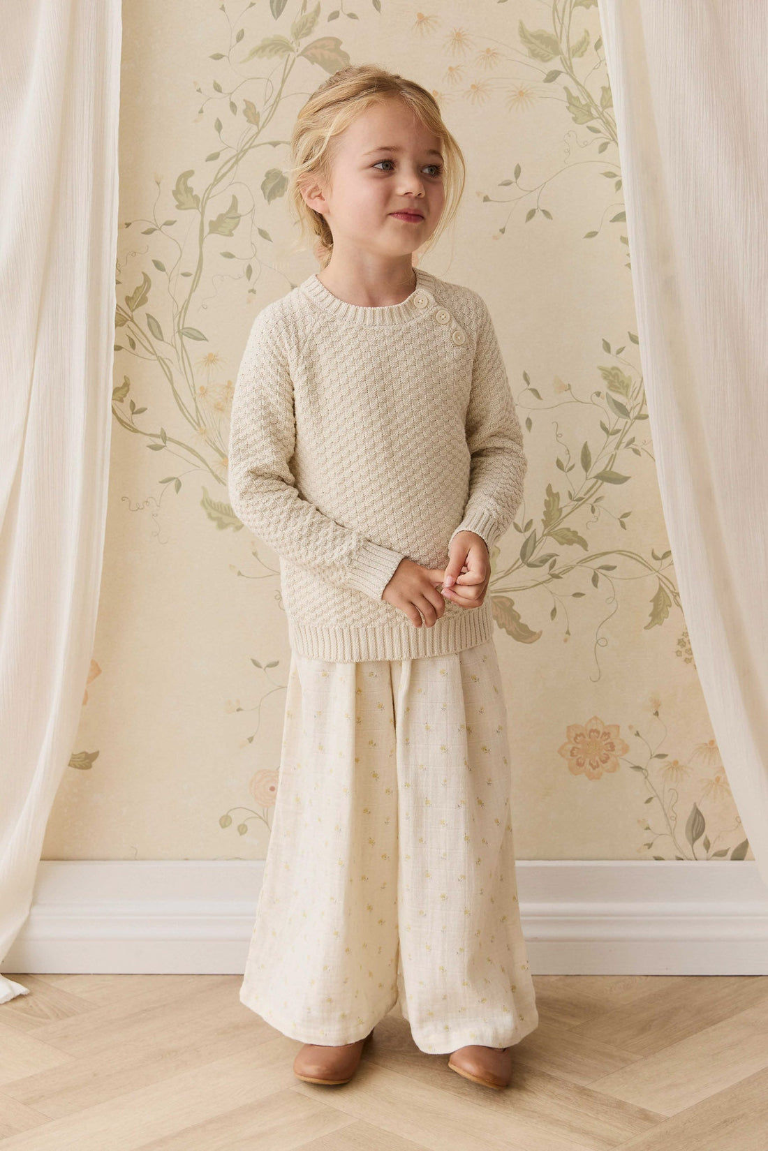 Emelia Jumper - Vanilla Childrens Jumper from Jamie Kay USA