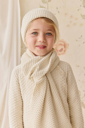 Emelia Scarf - Vanilla Childrens Scarf from Jamie Kay USA