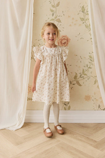 Organic Cotton Eleanor Dress - Bianca Antique Childrens Dress from Jamie Kay USA