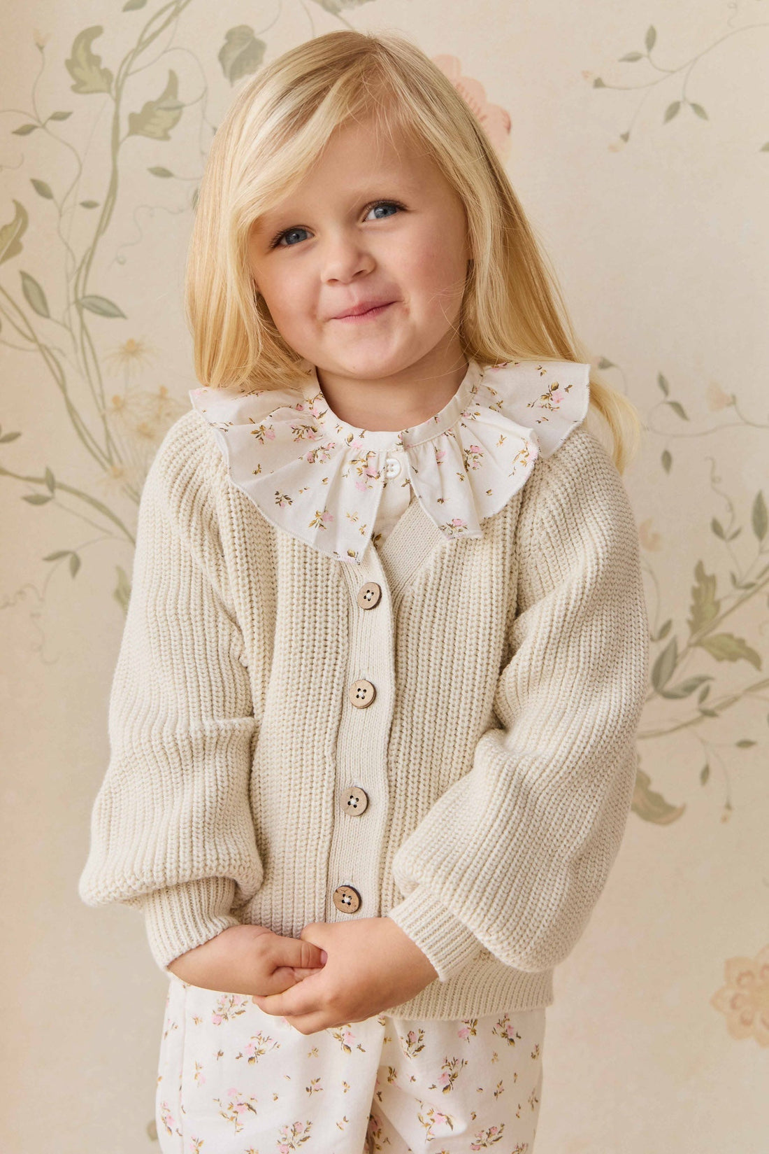 Paloma Cardigan - Vanilla Childrens Cardigan from Jamie Kay USA
