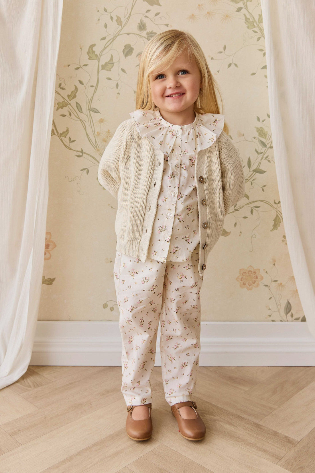Paloma Cardigan - Vanilla Childrens Cardigan from Jamie Kay USA