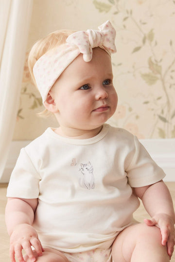 Pima Cotton Aude Tee - Little Moon Parchment Childrens Top from Jamie Kay USA