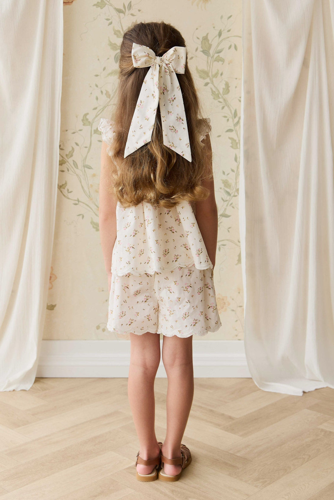 Organic Cotton Haylen Short - Bianca Antique Childrens Short from Jamie Kay USA