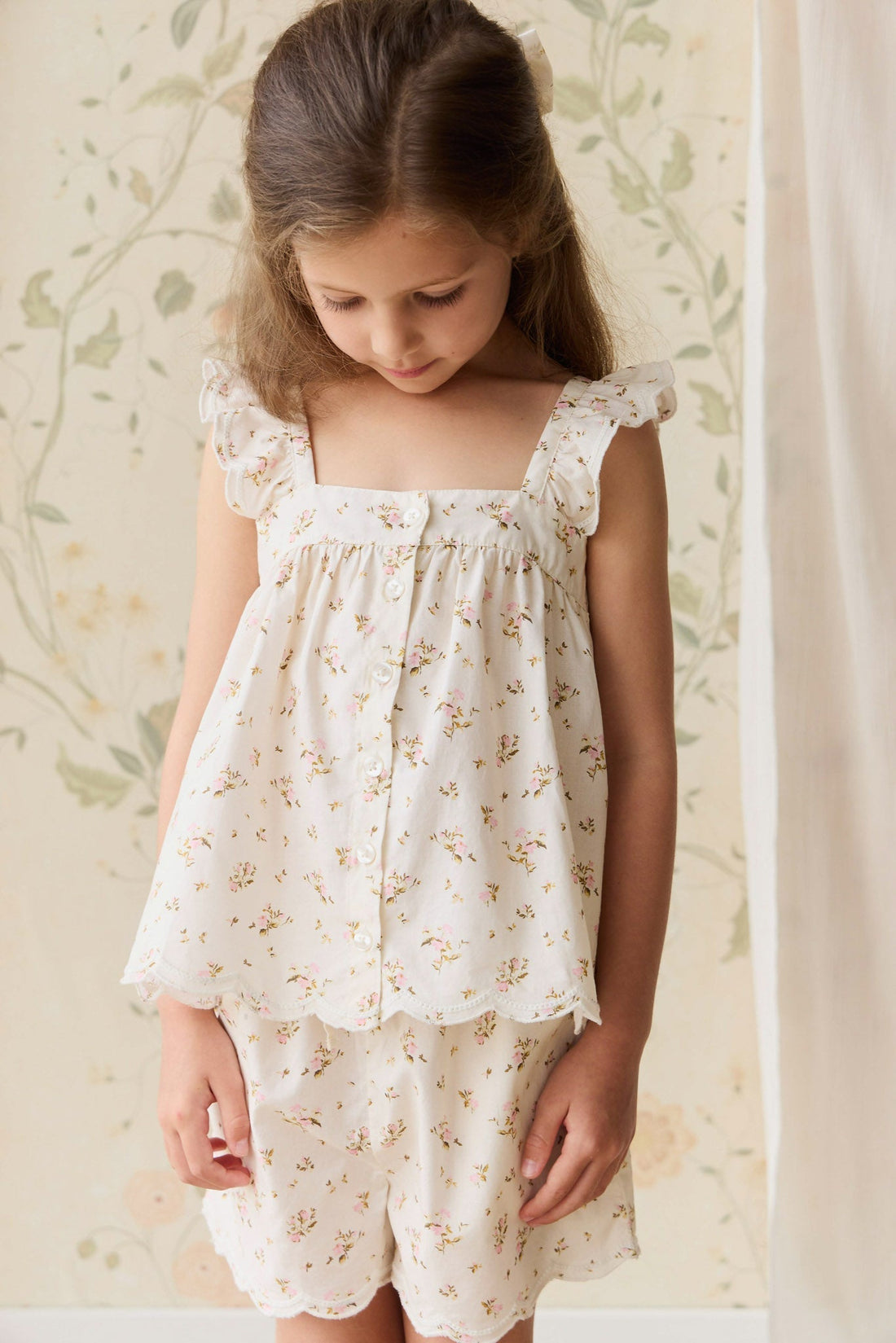 Organic Cotton Haylen Top - Bianca Antique Childrens Top from Jamie Kay USA