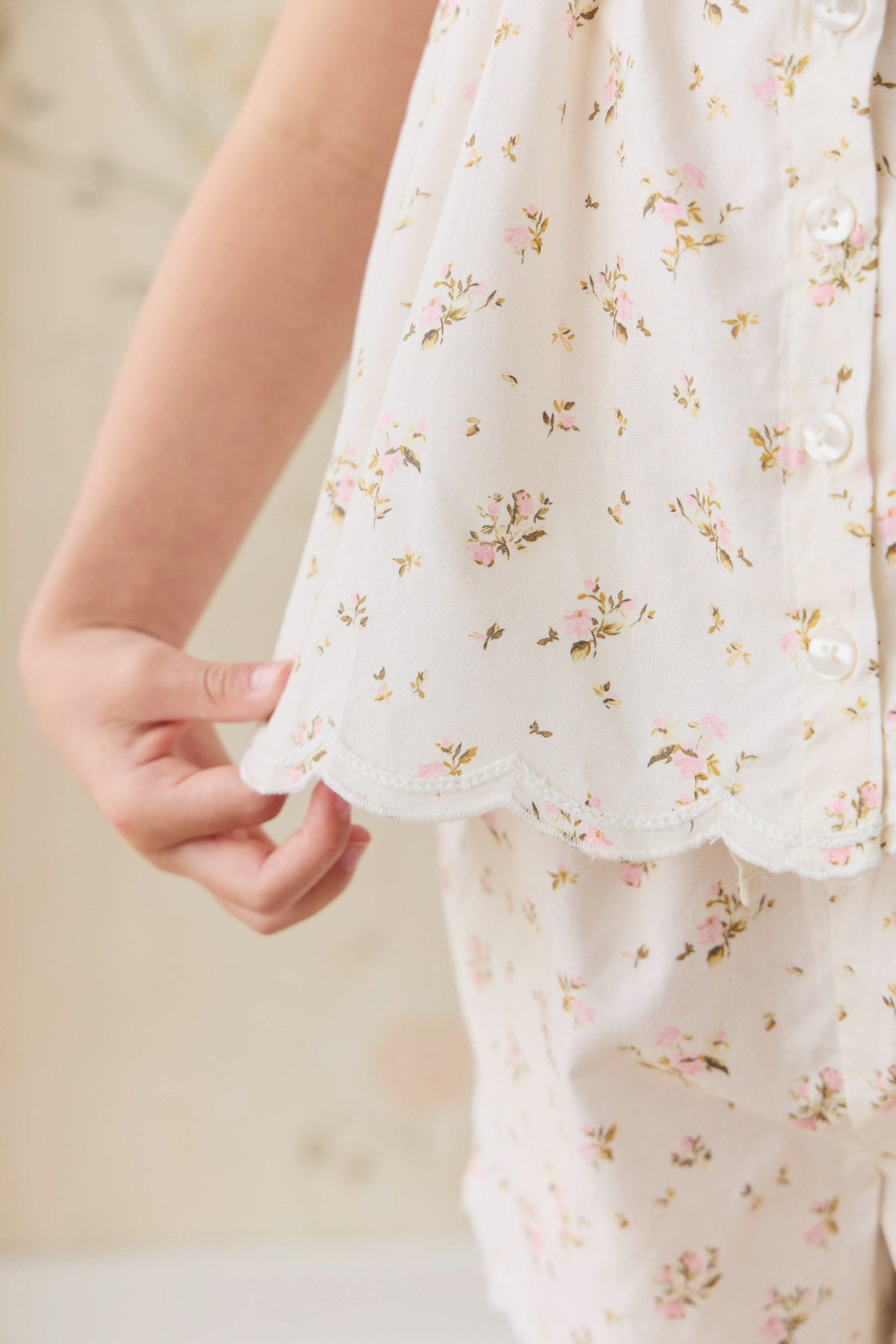 Organic Cotton Haylen Top - Bianca Antique Childrens Top from Jamie Kay USA