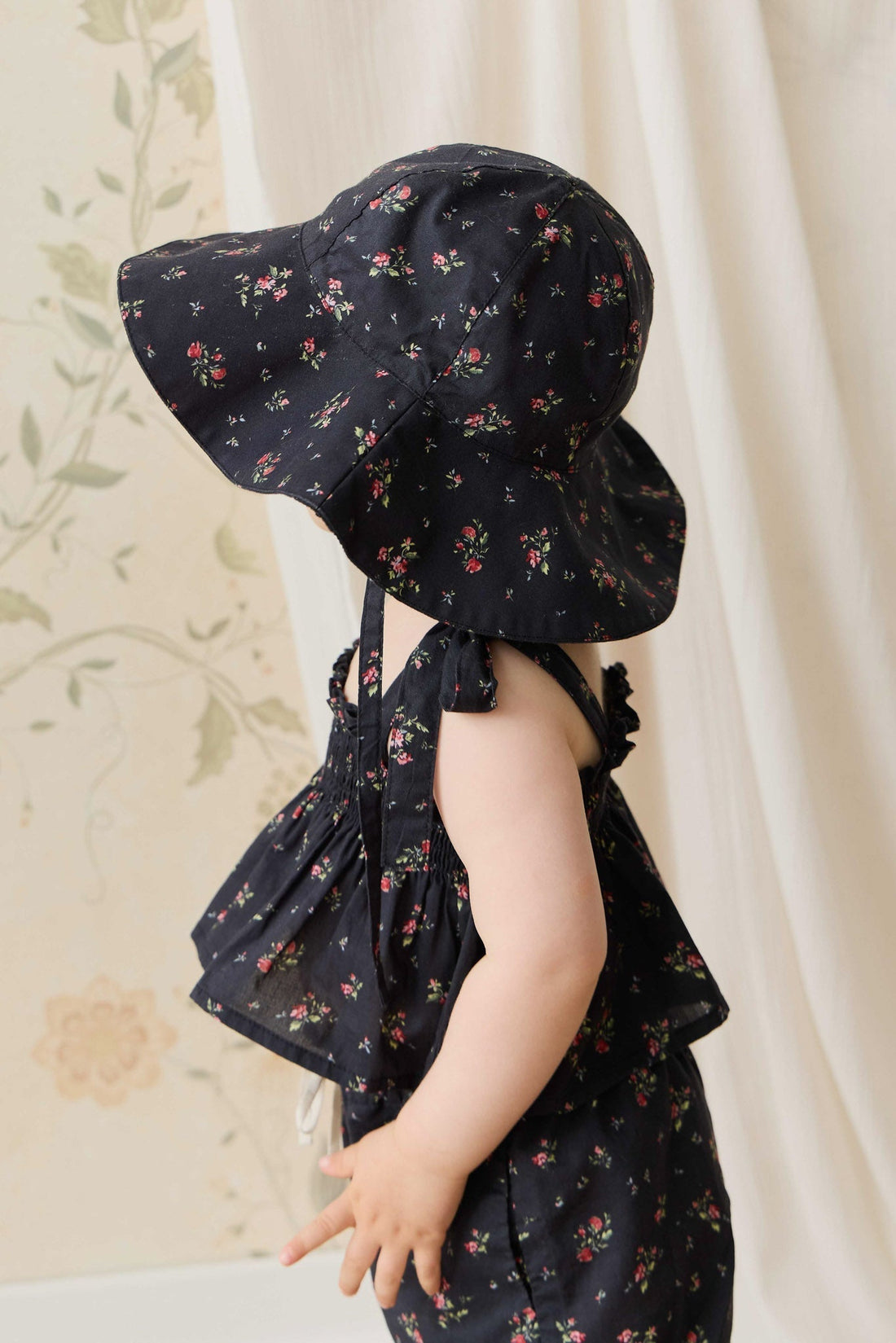 Organic Cotton Noelle Hat - Bianca Noir Childrens Hat from Jamie Kay USA