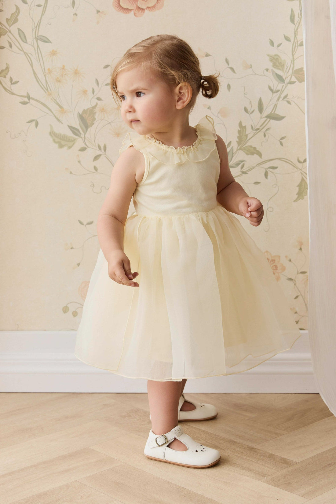 Adalyn Dress - Lemon Childrens Dress from Jamie Kay USA