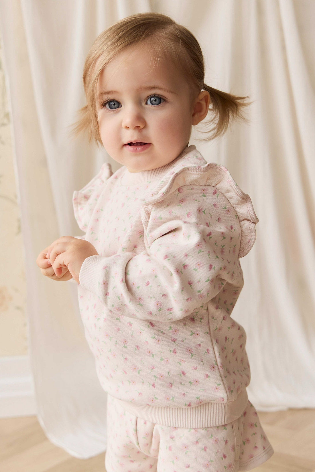 Organic Cotton Lilith Sweatshirt - Victoria Blush Childrens Top from Jamie Kay USA